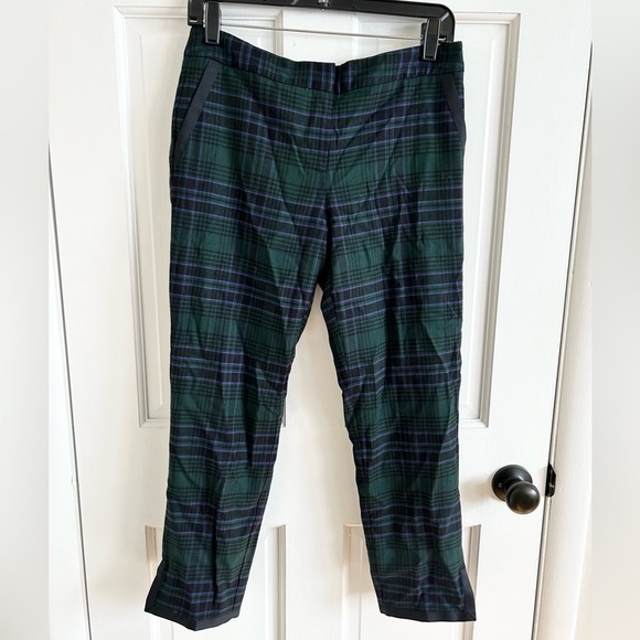 Talbots wool blend plaid trouser pants size 4P - Picture 2 of 7